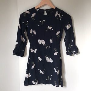 Reformation mini floral dress 2p